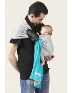 PESN Gris chiné - turquoise