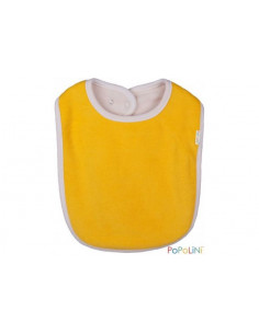 Bavoir 24cm coton bio - Jaune