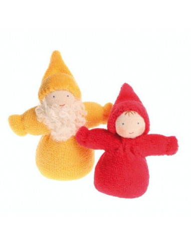 Lot de 10 poupées artisanales - Nains