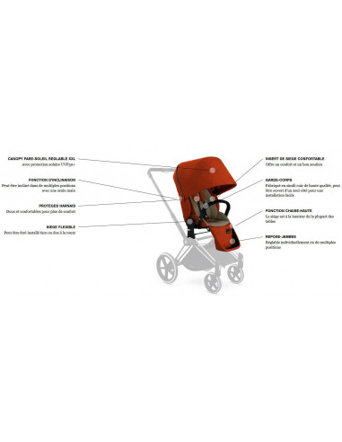 Cybex Priam de luxe Tout Terrain...