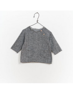 Fleece Sweater STONE - 6M
