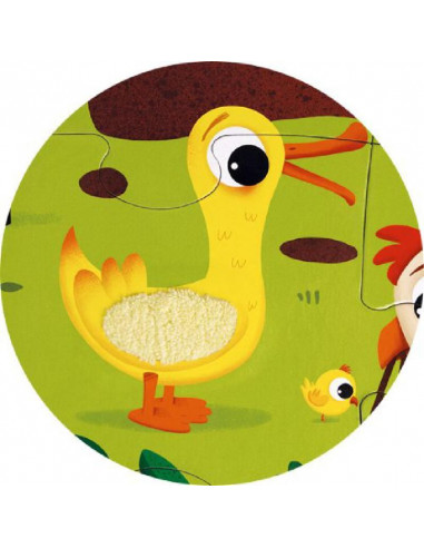 Puzzle tactile - Les animaux de la ferme