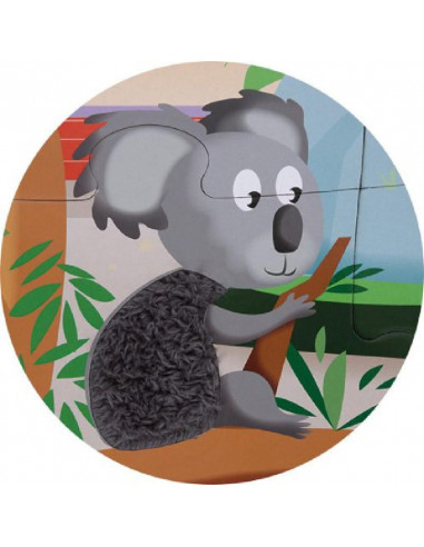 Puzzle - Une journée au Zoo - Tactile