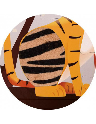 Puzzle tactile - Une Journée au Zoo