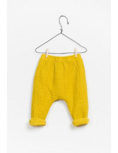 Pantalon - Coton Bio - Ocre... 2