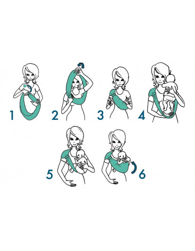 HOP'LA Porte bébé d'appoint T.42/44-...