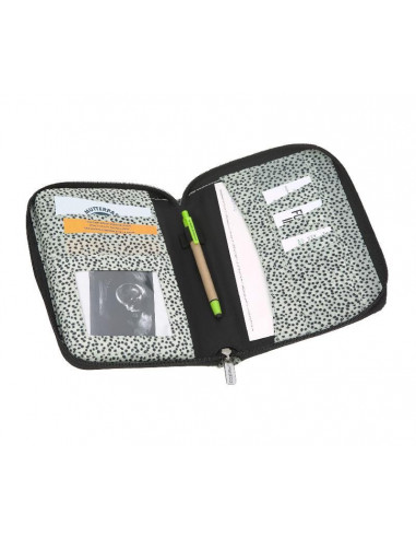 Protège Carnet de Santé - Pois blanc...