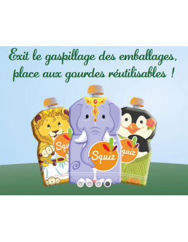 Gourdes-Poches réutilisables 