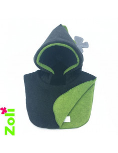 Bonnet bebe Anthracite - Vert