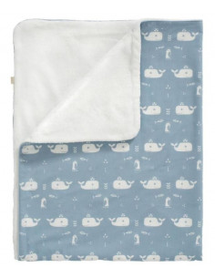 Couverture velours/coton...