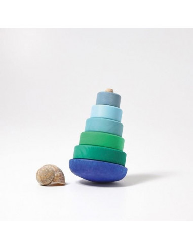 Blue Wobbly Stacking Tower