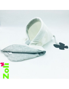 Bonnet bebe Ecru - Neige