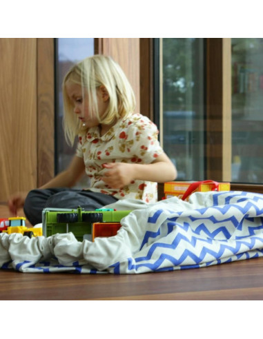 Tapis de jeux Play&Go - Zig Zag Bleu