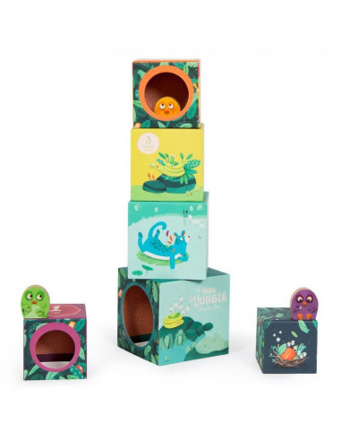 Cubes empilables - Dans la Jungle
