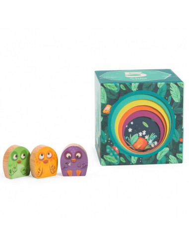 Cubes empilables - Dans la Jungle