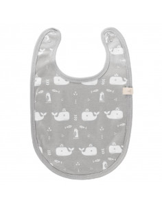 Bavoir coton bio - Whale...