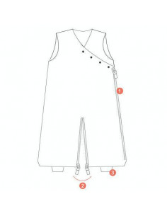 Gigoteuse bambou 3-9m - Plum 2