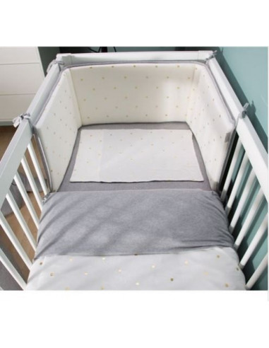 Tour de lit 35x170cm Jersey - Gold Dots