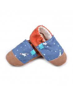 Chausson Titot coton+cuir...