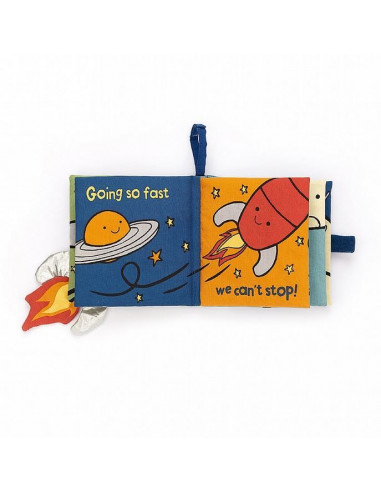 Livre tissu Zoom to the moon