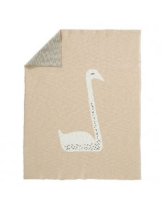 Couverture tricotée bio...