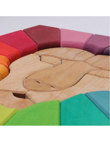 Puzzle bois géant - Lion