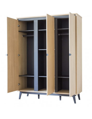 Armoire 3 portes Pericles - Oak