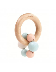 Hochet en bois - Perles -...