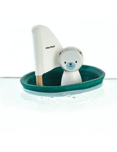 Bateau voilier en bois -...