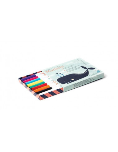 Lot de 9 marqueurs effacables à l'eau 