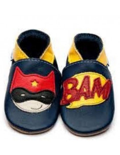 Chaussons en cuir 6-12mois...