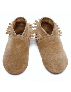 Chaussons en cuir 6-12mois...