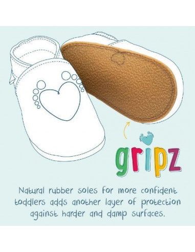 Chaussons en cuir Gripz 12-18M -...
