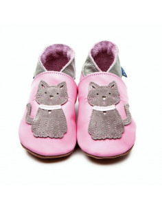 Chaussons en cuir 0-6mois -...