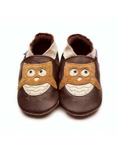 Chaussons en cuir 0-6mois -...