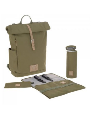 Sac à dos à langer Roll Top - Olive 