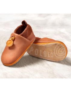 Chausson en cuir + semelle...