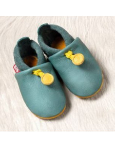 Chausson en cuir + semelle...