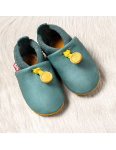 Chausson en cuir + semelle...