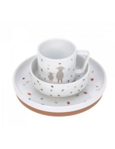 Coffret repas porcelaine -... 2