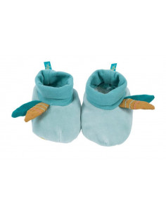 Chaussons bleus 0-6mois -...