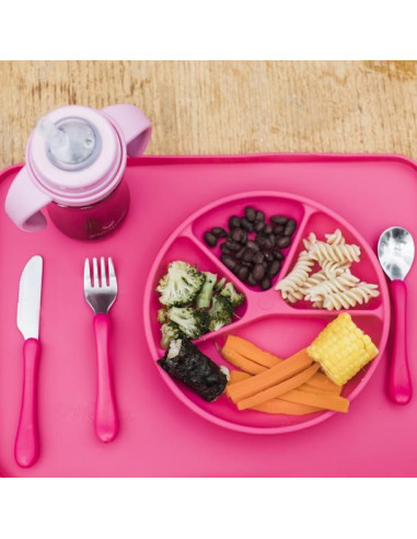 Assiette d'apprentissage silicone -...