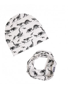 Set Beanie/Tub 6-12mois - Dino