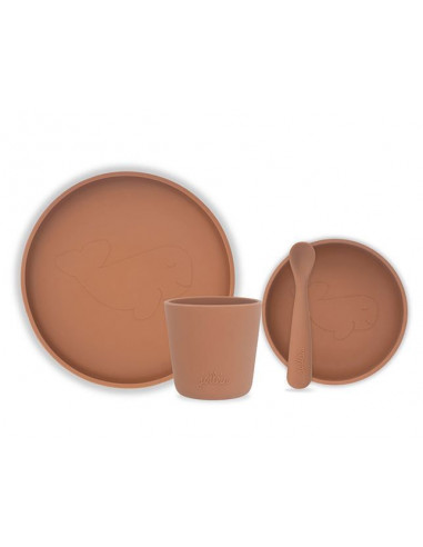 Set vaisselle silicone avec ventouse...