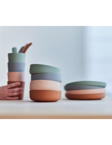 Set vaisselle silicone avec ventouse...