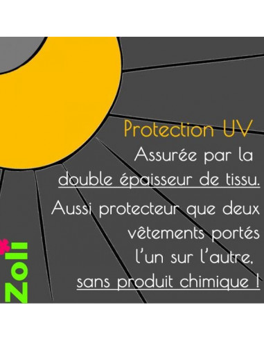 Chapeau soleil évolutif lin -...