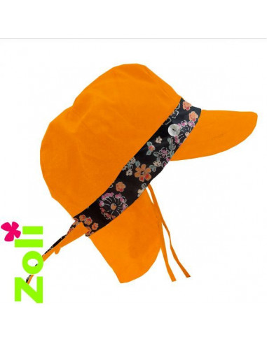Chapeau soleil évolutif - Mandarine