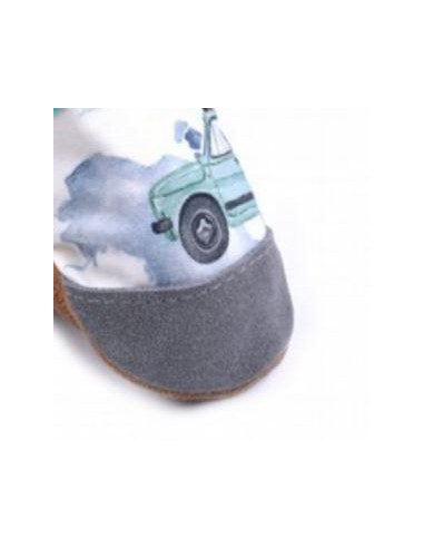 Chausson Titot coton 18-24mois + cuir...