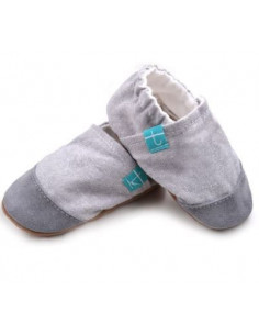 Chausson Titot coton+cuir...