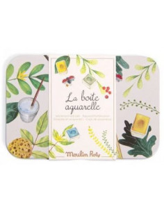 Boite aquarelle - Le jardin...